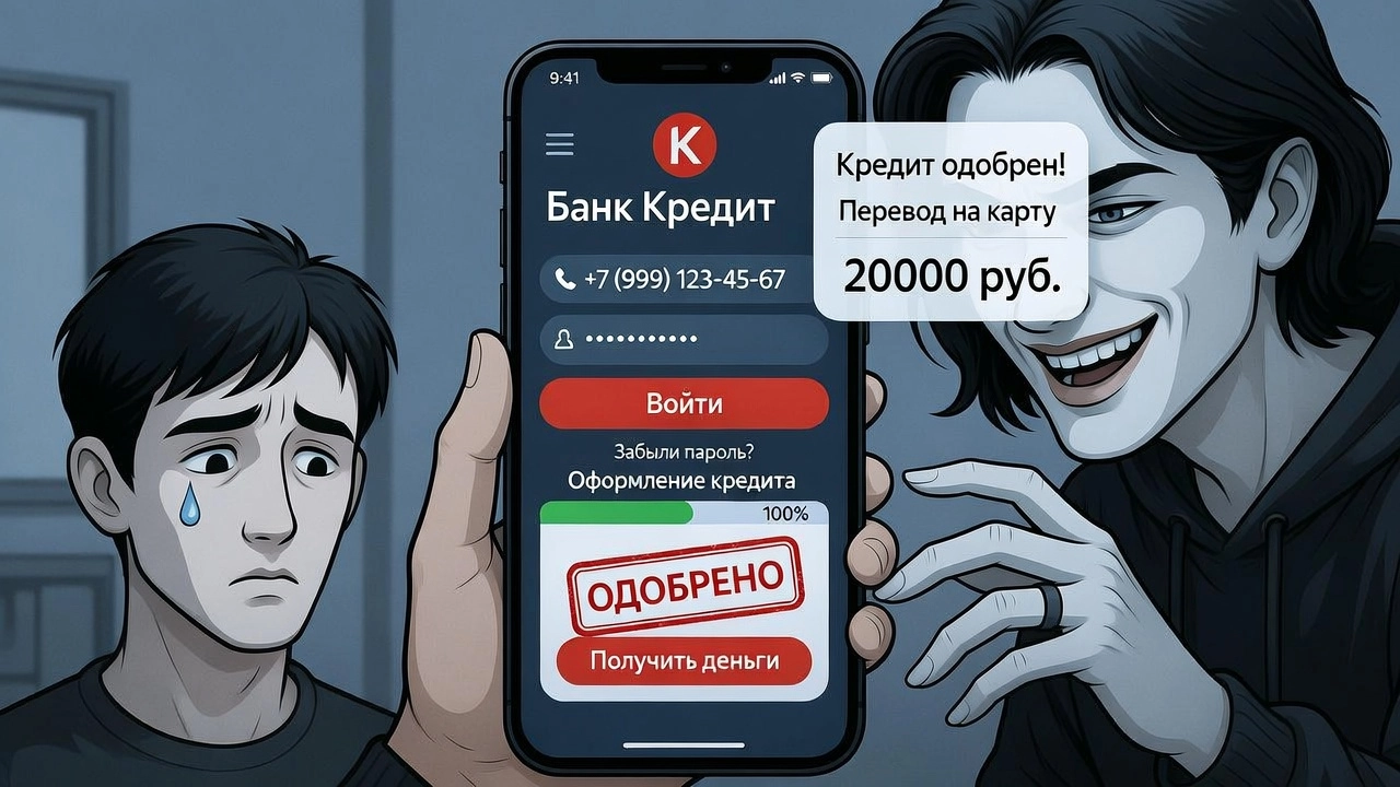 Android-мошенники за 13 минут разговора оформляют кредит и снимают деньги с карты жертвы