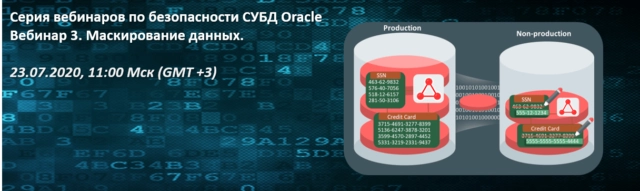 Вебинар: 171Безопасность СУБД Oracle. Маскирование данных187