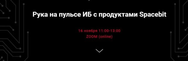 Вебинар 171Рука на пульсе ИБ с продуктами Spacebit187