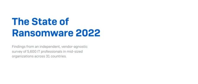 Sophos: в 2021 году от атак программ-вымогателей пострадало 66% организаций