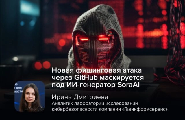 Киберэксперт Дмитриева: новая фишинговая атака через GitHub маскируется под ИИ-генератор SoraAI