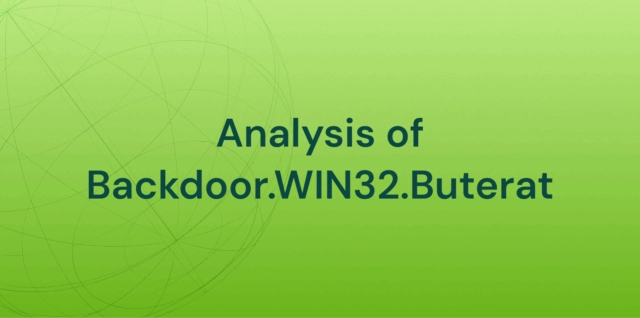 Backdoor.WIN32.Buterat — скрытый бэкдор удаленного контроля