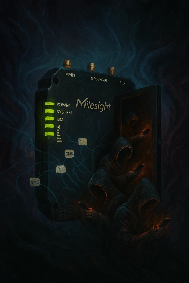 Smishing на маршрутизаторах Milesight: анализ CVE-2023-43261