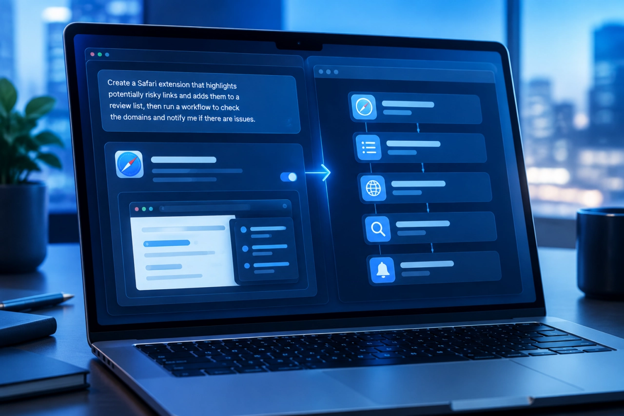 macOS 27 создаёт расширения Safari и автоматизации Shortcuts по текстовому описанию